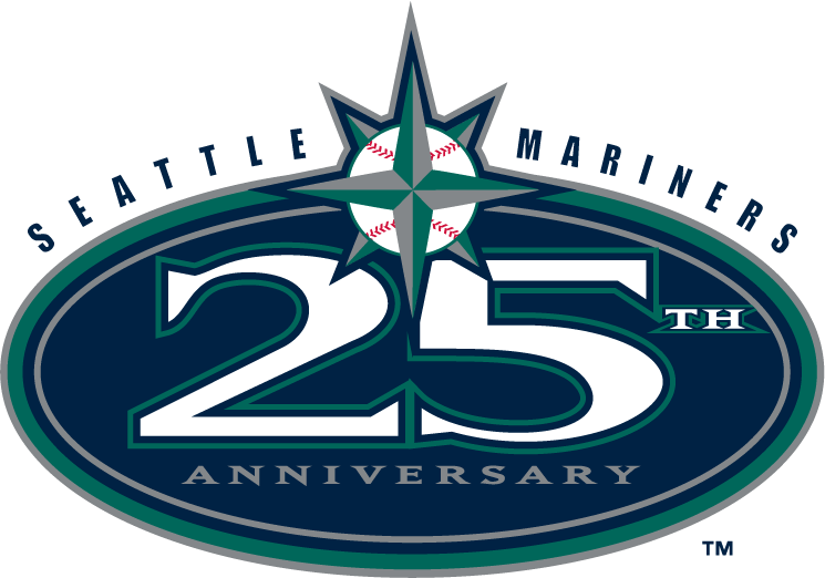 Seattle Mariners 2002 Anniversary Logo iron on paper